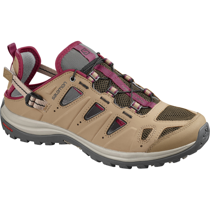 Salomon Singapore Womens Running Shoes - ELLIPSE CABRIO Brown | 38542-NPIJ